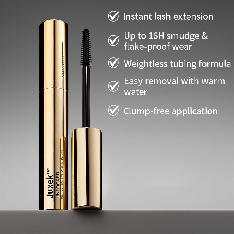 Juxek™ Instant Extensions Tubing Mascara with 16H Wear, Smudge-Proof, Vegan