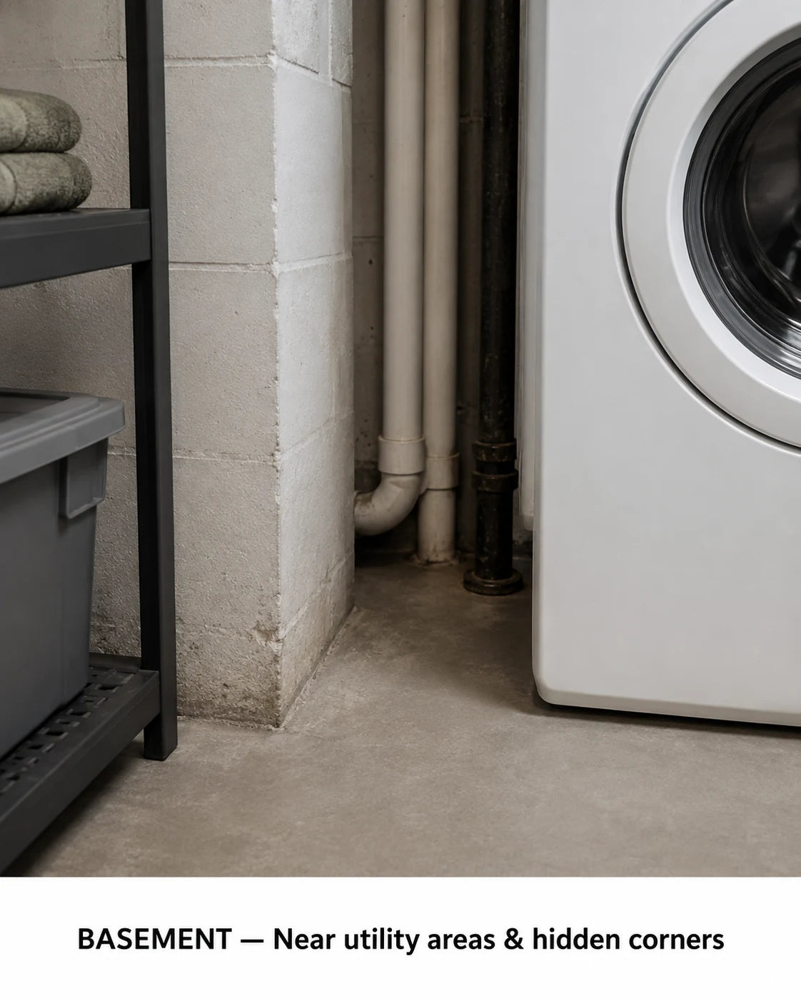 Basement placement areas
