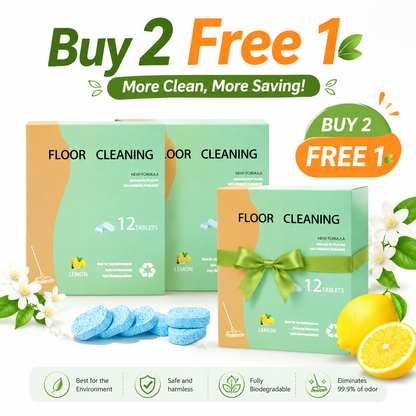 Floor Cleaning Tablets - Safe for Wood Tile Marble Quick Dry No Residue