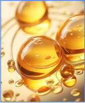 Golden liquid droplets representing Glycerin